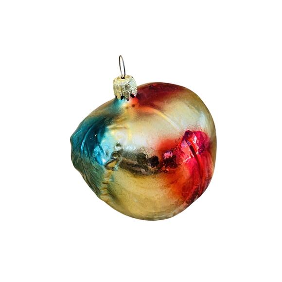 Lot of 6 Vintage Fruit & Vegetables Blown Glass Christmas Ornaments West Germany - Picture 6 of 8